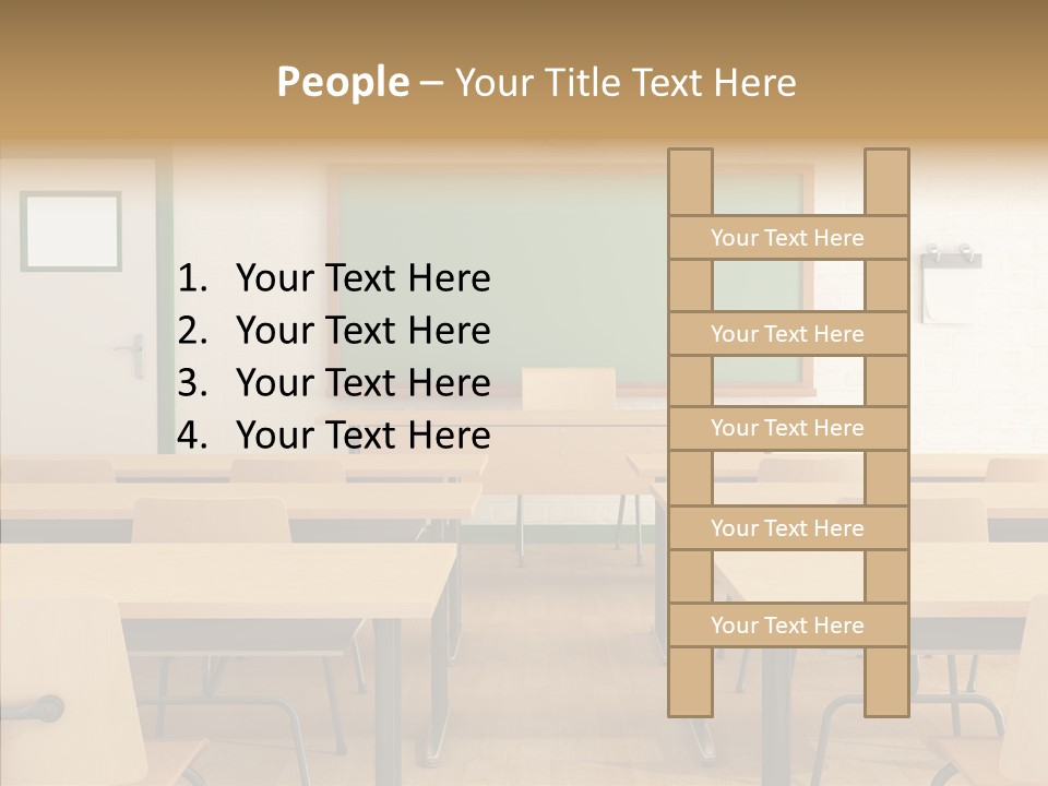 Class Blackboard Wall PowerPoint Template