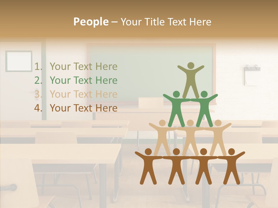 Class Blackboard Wall PowerPoint Template