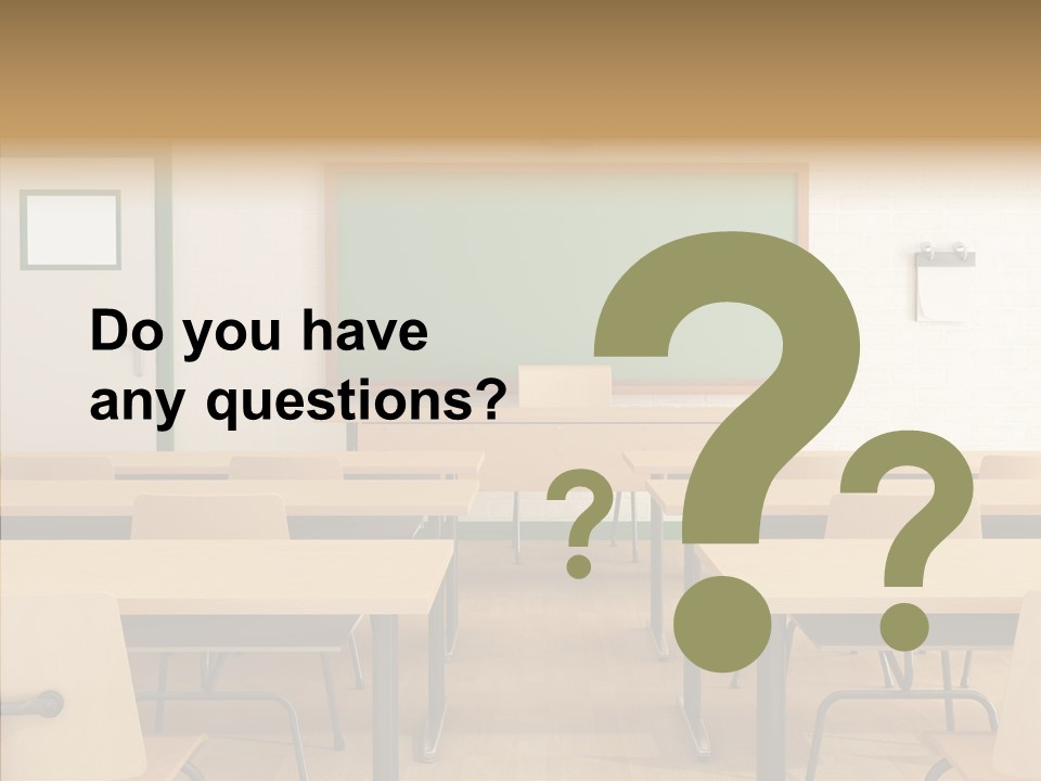 Class Blackboard Wall PowerPoint Template