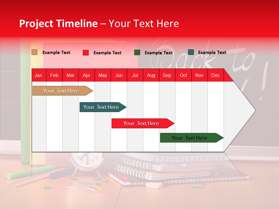 Backpack Blackboard Exhibition PowerPoint Template