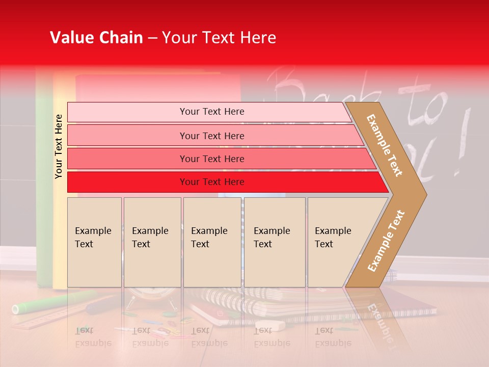 Backpack Blackboard Exhibition PowerPoint Template