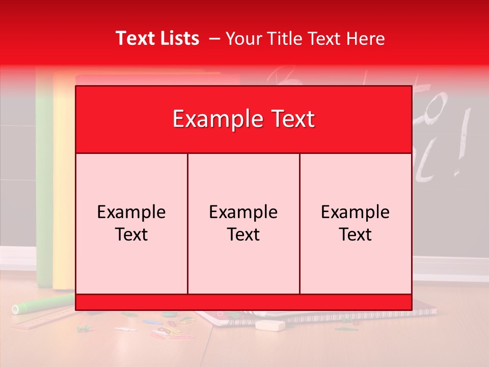 Backpack Blackboard Exhibition PowerPoint Template