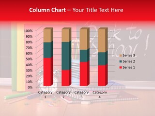 Backpack Blackboard Exhibition PowerPoint Template