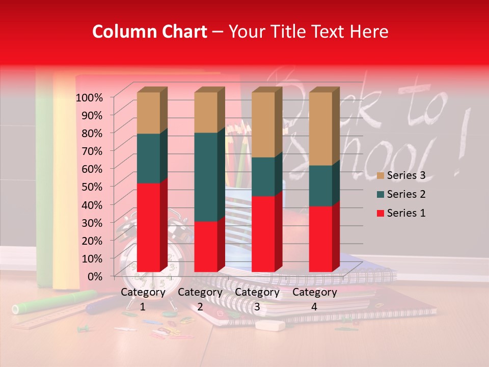 Backpack Blackboard Exhibition PowerPoint Template