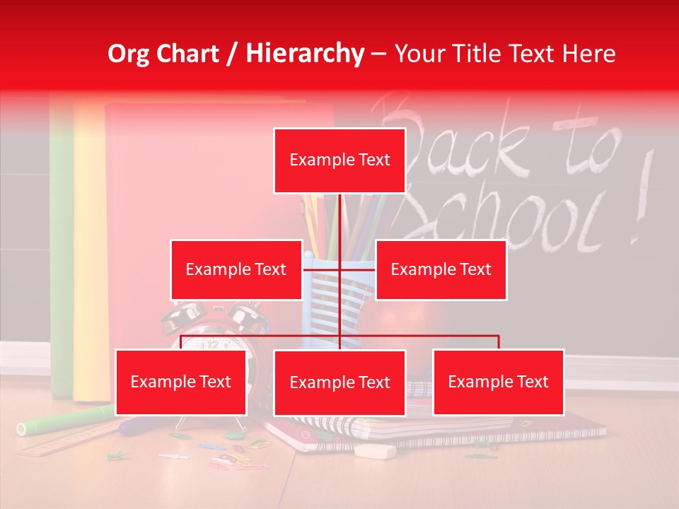 Backpack Blackboard Exhibition PowerPoint Template