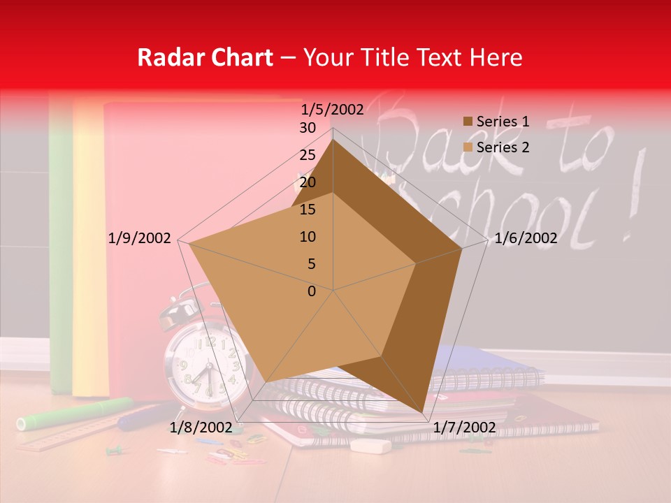 Backpack Blackboard Exhibition PowerPoint Template