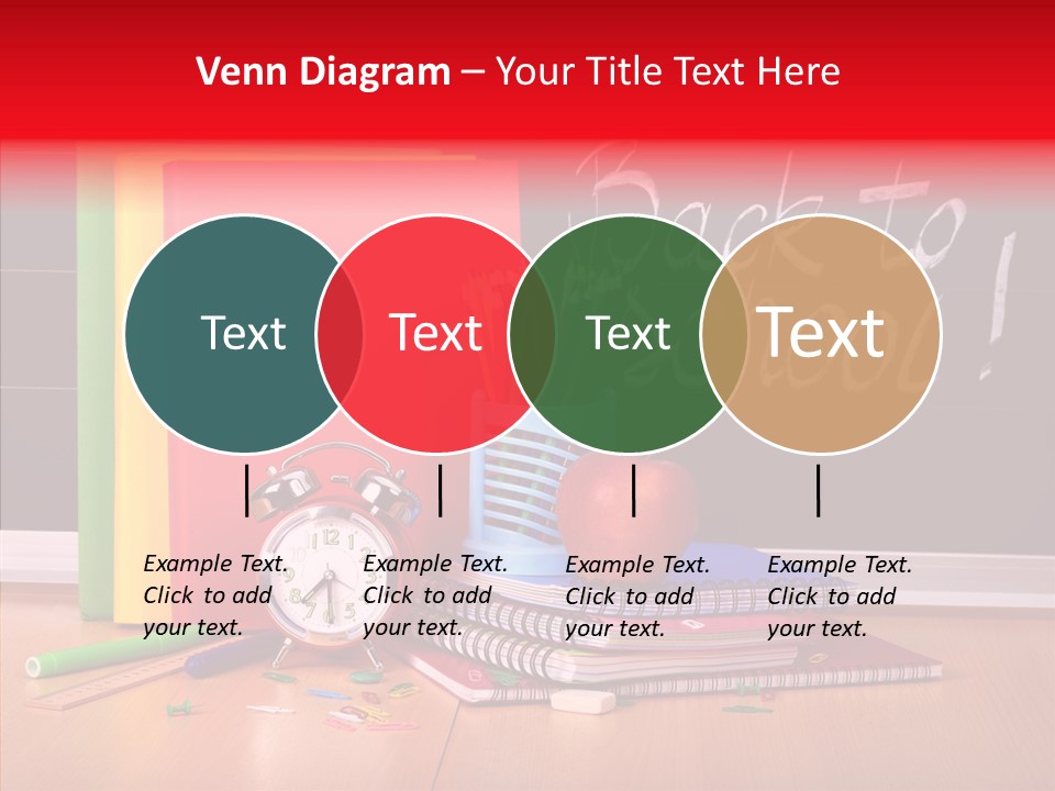 Backpack Blackboard Exhibition PowerPoint Template
