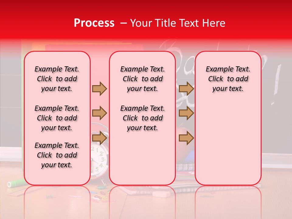 Backpack Blackboard Exhibition PowerPoint Template