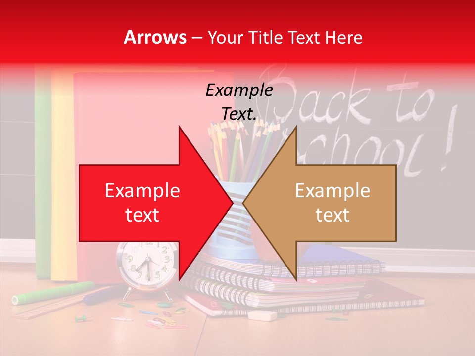 Backpack Blackboard Exhibition PowerPoint Template