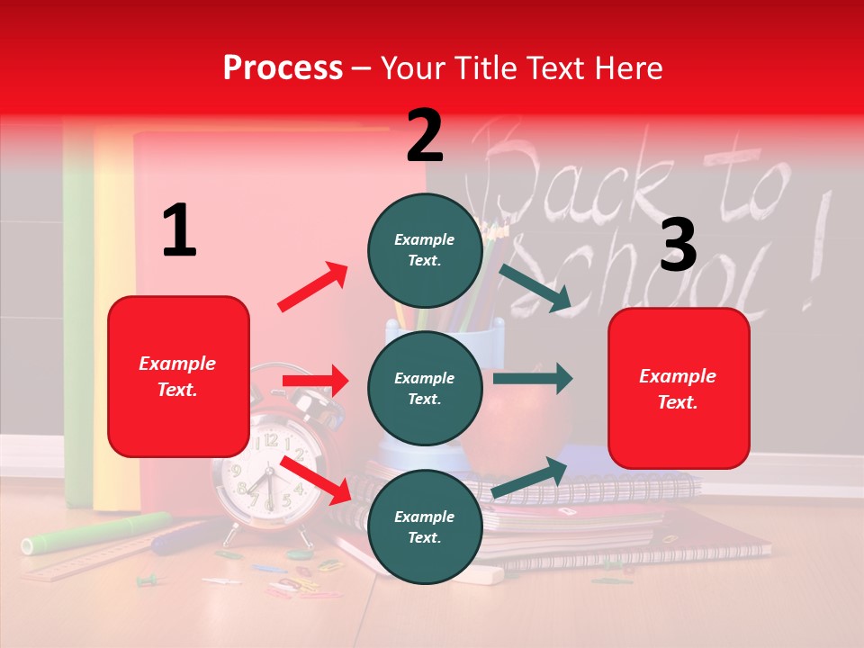Backpack Blackboard Exhibition PowerPoint Template