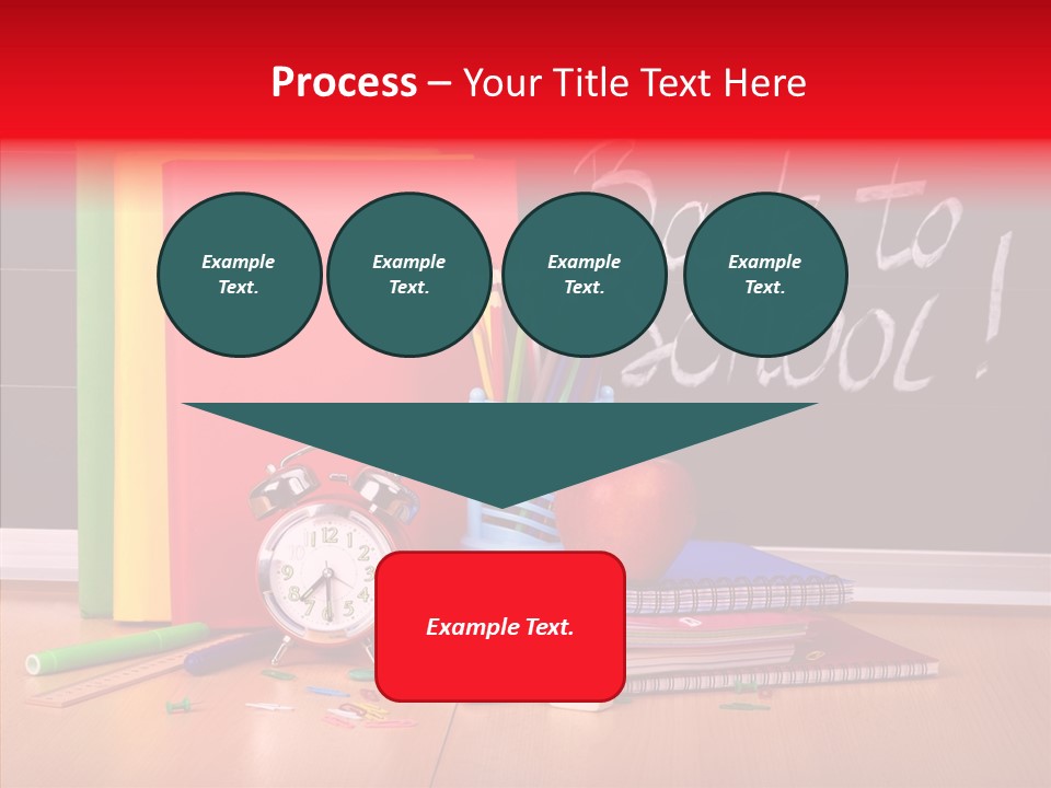 Backpack Blackboard Exhibition PowerPoint Template