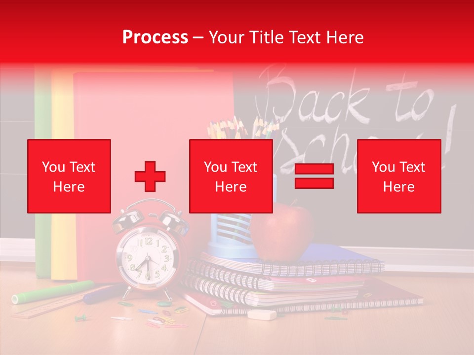 Backpack Blackboard Exhibition PowerPoint Template