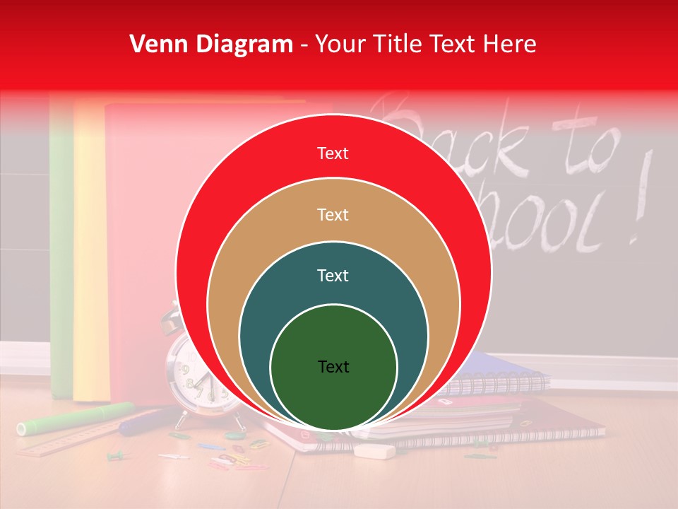 Backpack Blackboard Exhibition PowerPoint Template