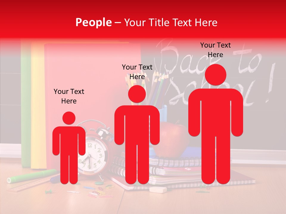 Backpack Blackboard Exhibition PowerPoint Template