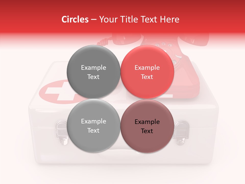 Red Render Isolated PowerPoint Template