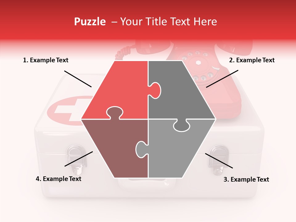 Red Render Isolated PowerPoint Template