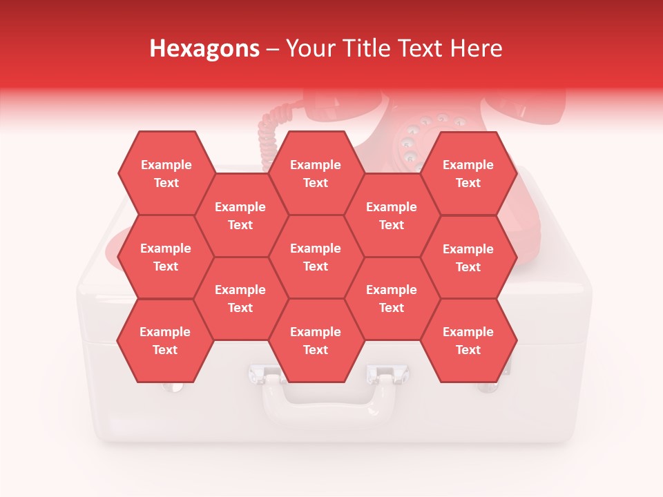 Red Render Isolated PowerPoint Template