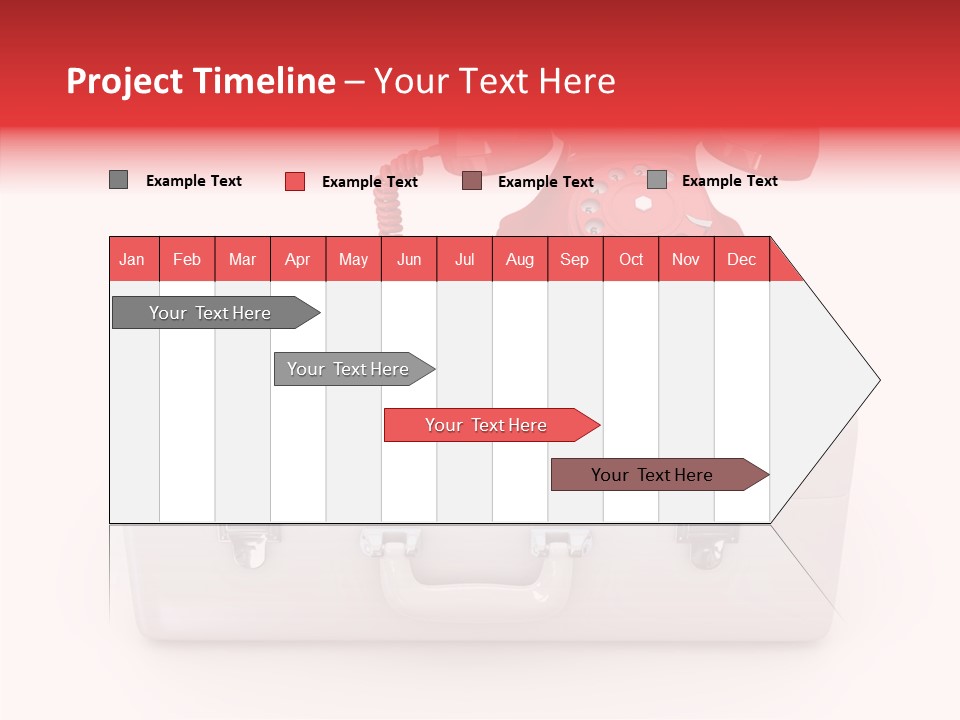 Red Render Isolated PowerPoint Template