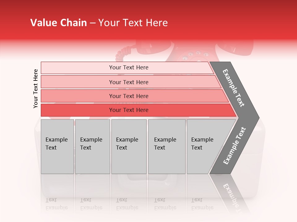 Red Render Isolated PowerPoint Template
