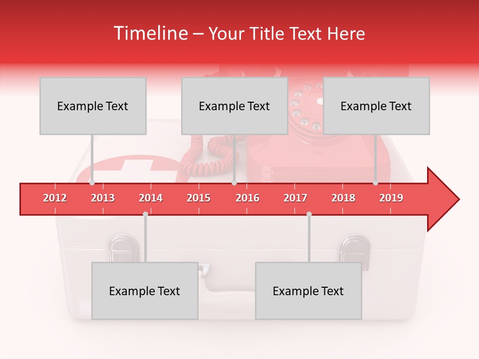 Red Render Isolated PowerPoint Template
