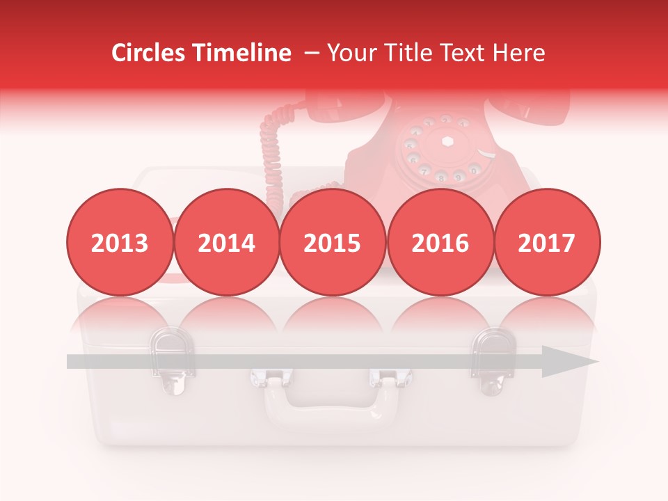 Red Render Isolated PowerPoint Template