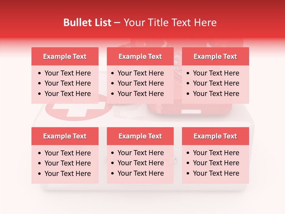 Red Render Isolated PowerPoint Template