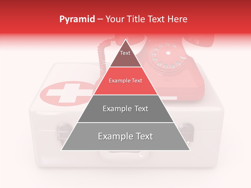 Red Render Isolated PowerPoint Template