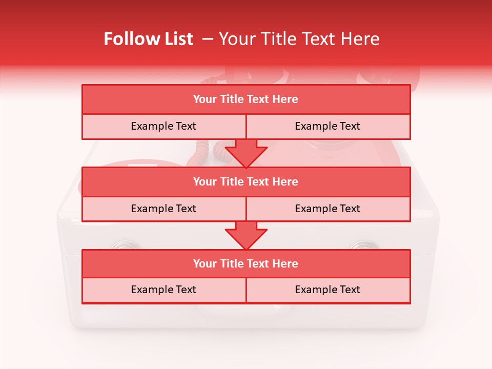 Red Render Isolated PowerPoint Template