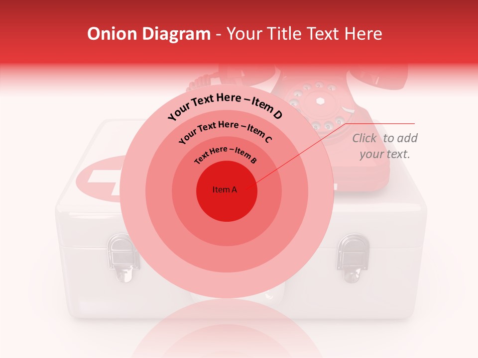 Red Render Isolated PowerPoint Template