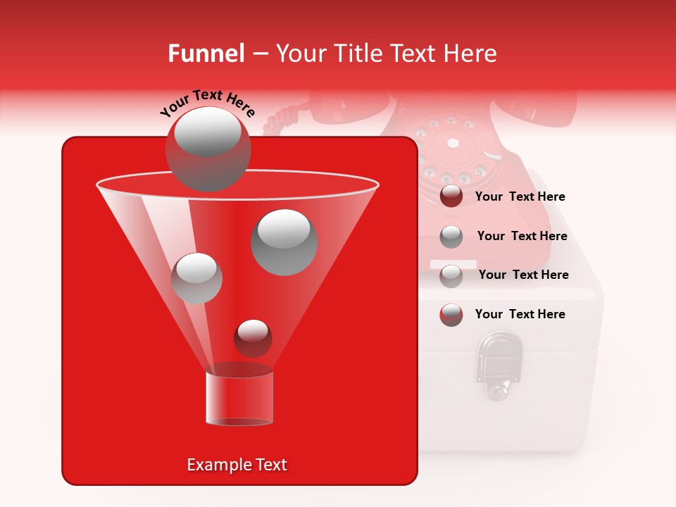 Red Render Isolated PowerPoint Template