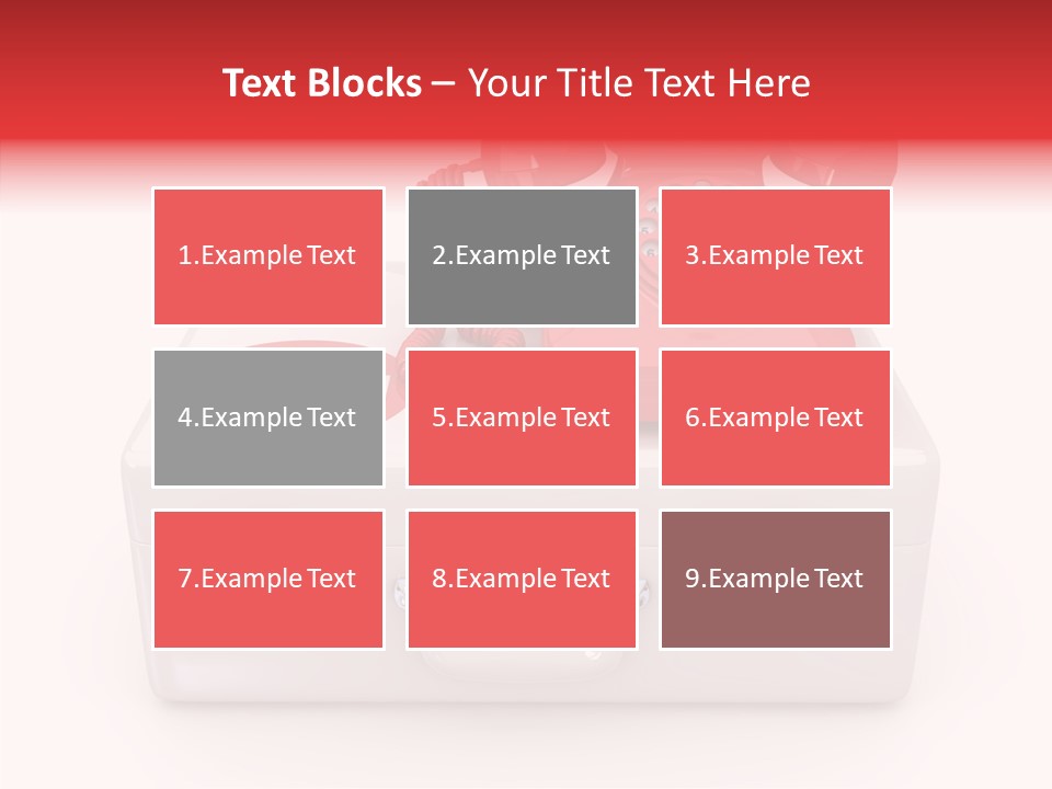 Red Render Isolated PowerPoint Template