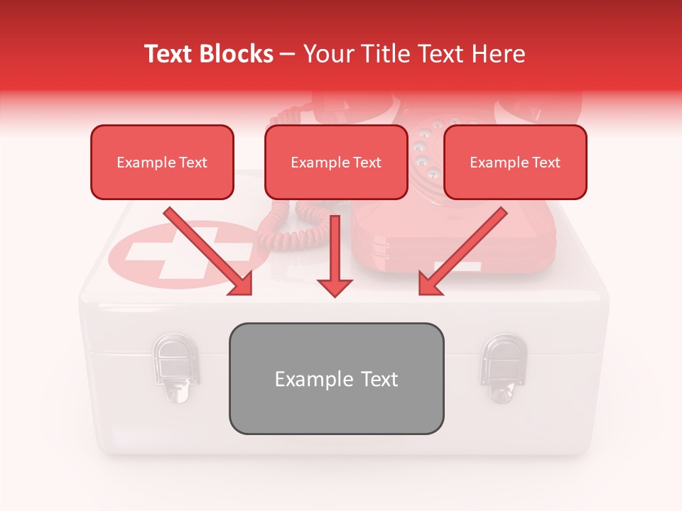 Red Render Isolated PowerPoint Template