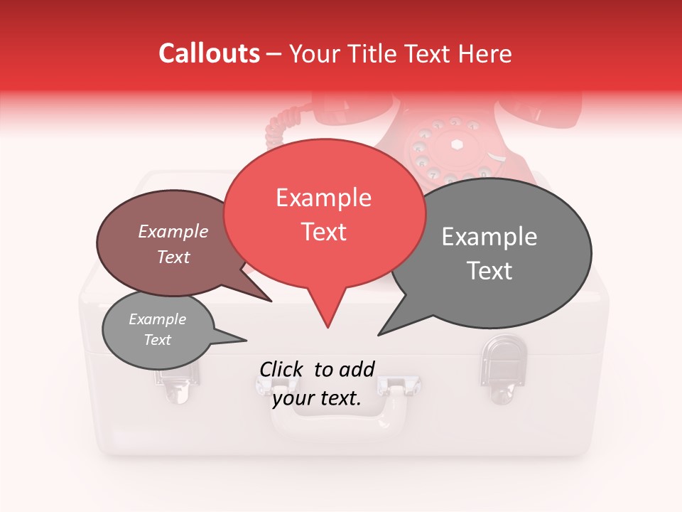 Red Render Isolated PowerPoint Template