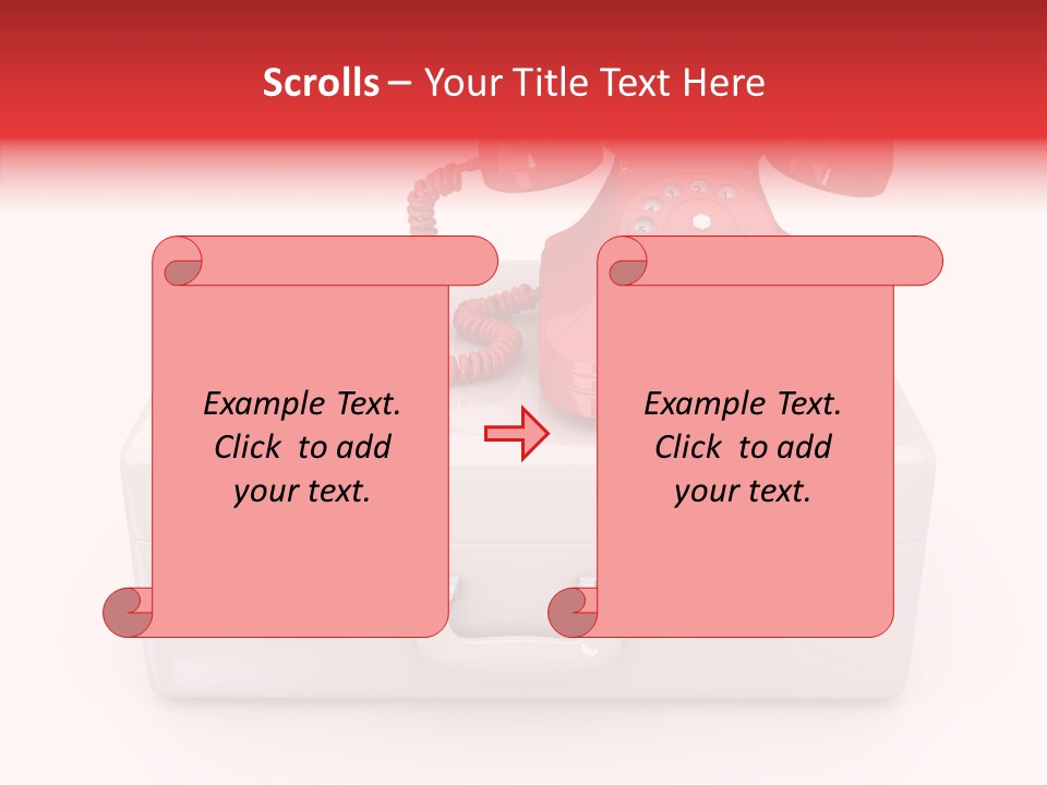 Red Render Isolated PowerPoint Template