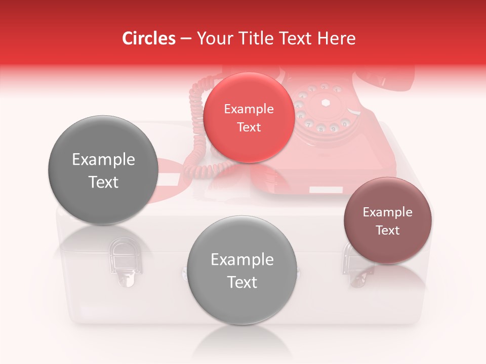 Red Render Isolated PowerPoint Template