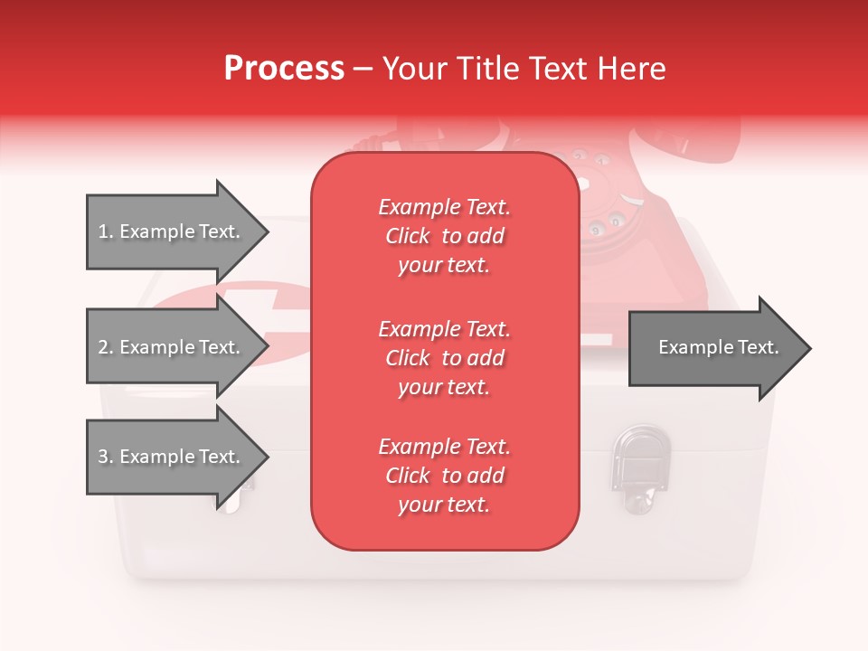 Red Render Isolated PowerPoint Template