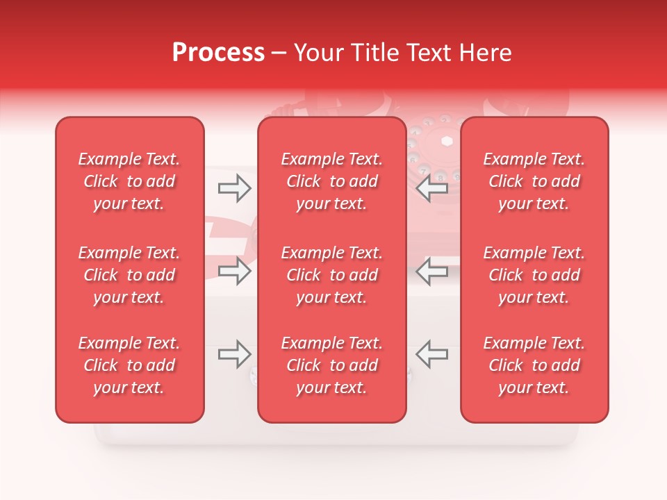 Red Render Isolated PowerPoint Template