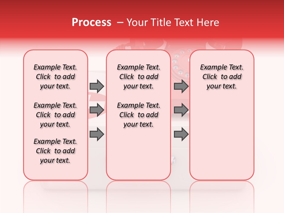 Red Render Isolated PowerPoint Template