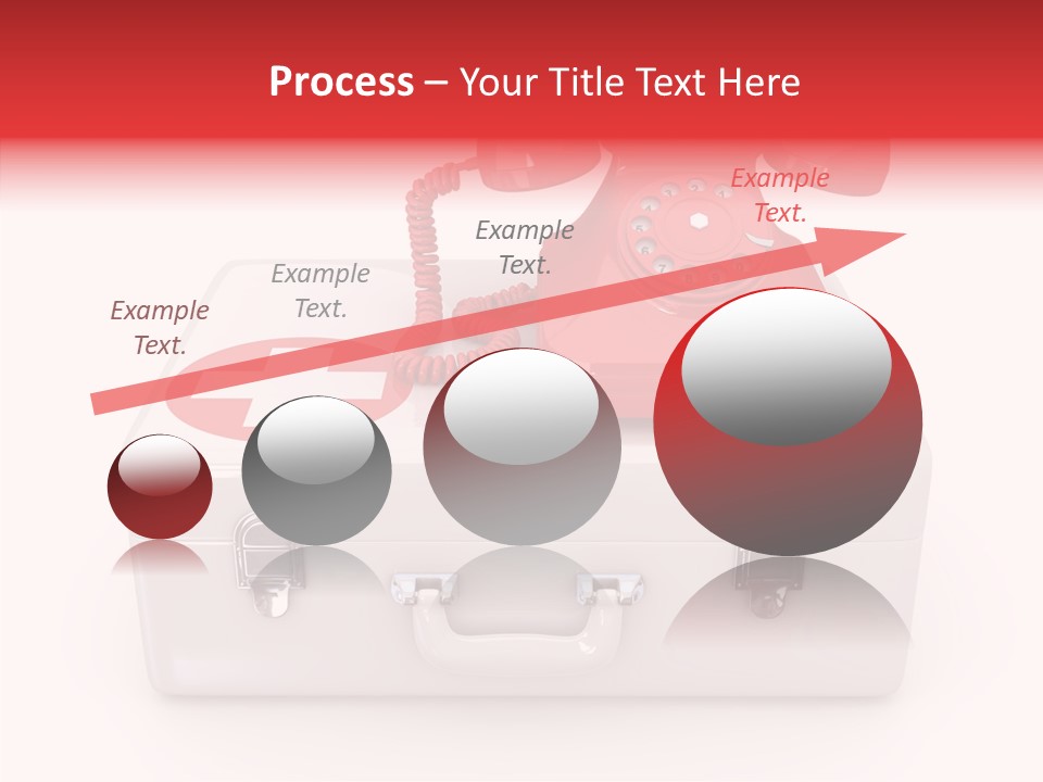 Red Render Isolated PowerPoint Template