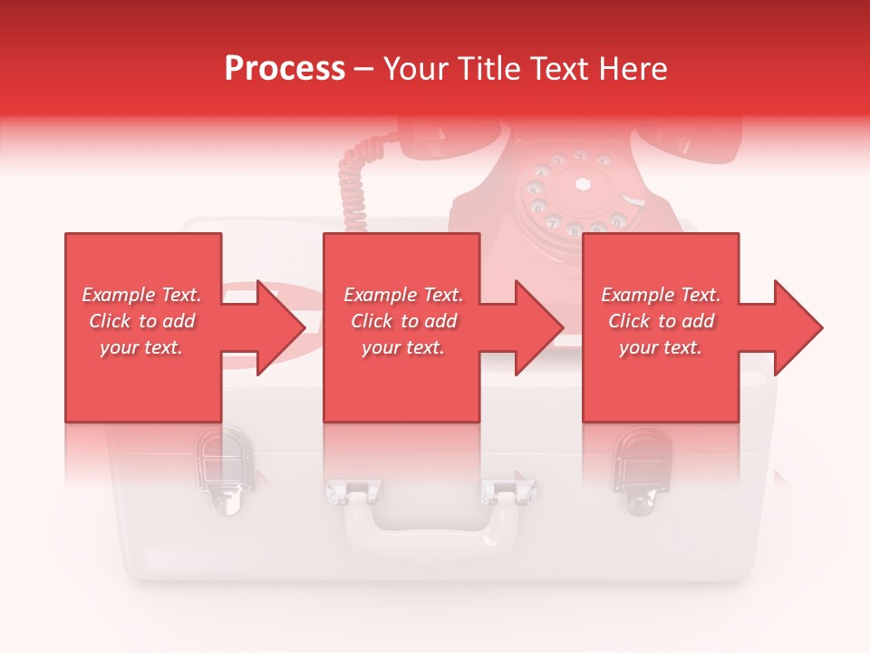 Red Render Isolated PowerPoint Template