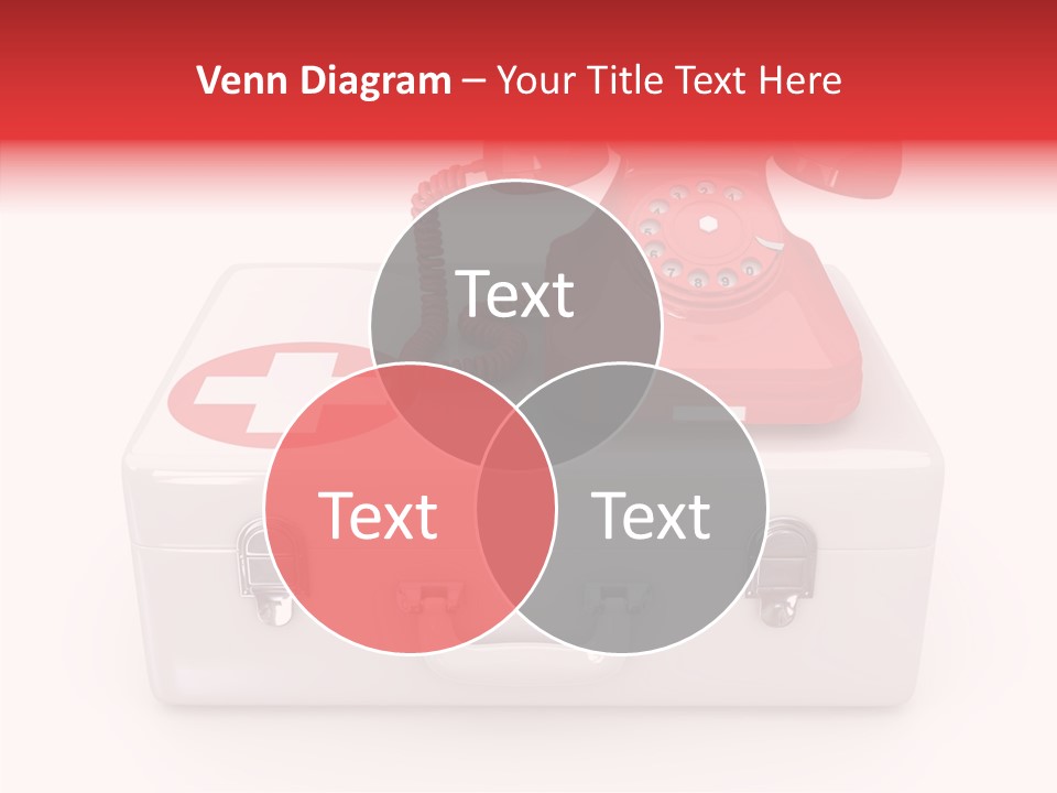 Red Render Isolated PowerPoint Template