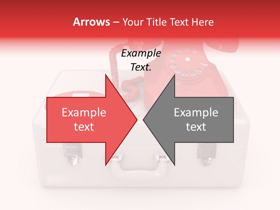 Red Render Isolated PowerPoint Template