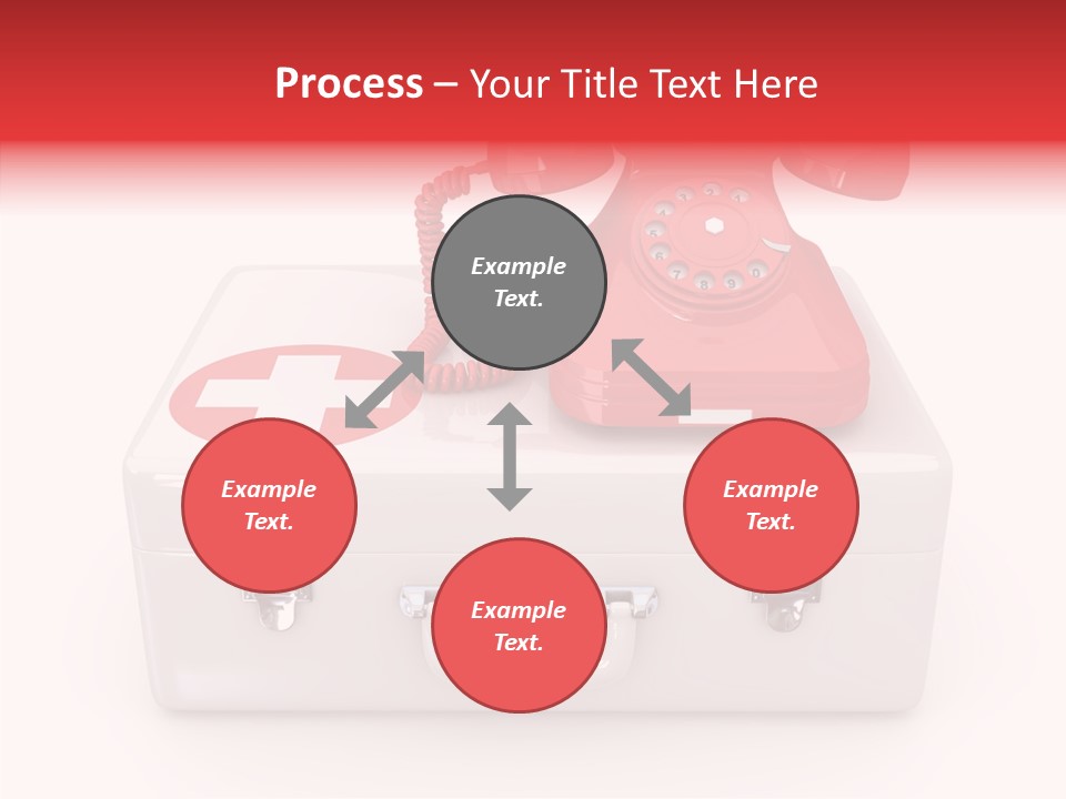 Red Render Isolated PowerPoint Template