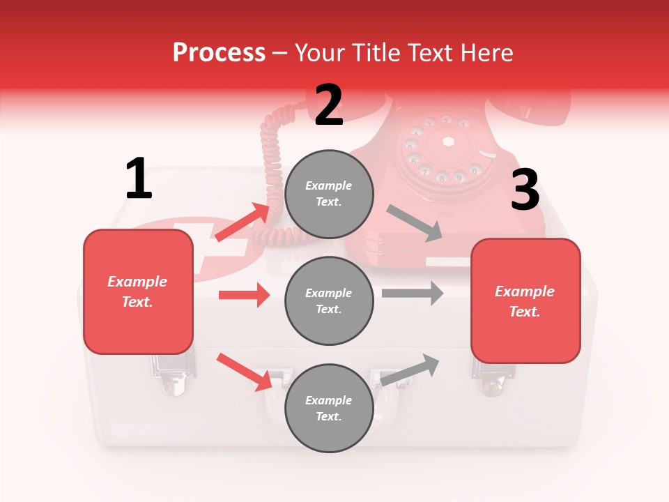Red Render Isolated PowerPoint Template
