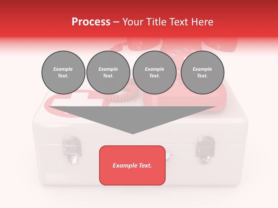 Red Render Isolated PowerPoint Template