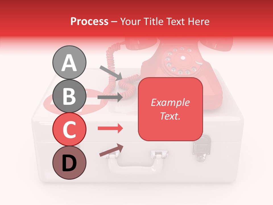 Red Render Isolated PowerPoint Template