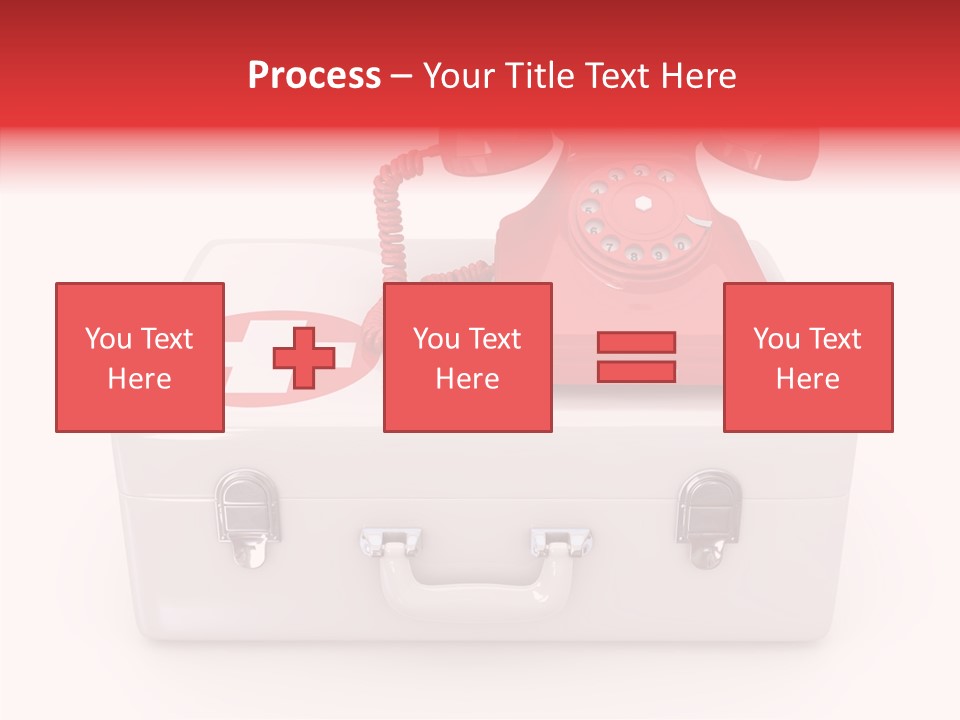 Red Render Isolated PowerPoint Template