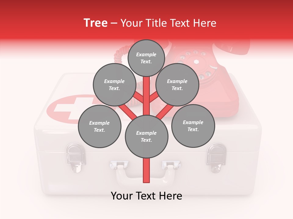 Red Render Isolated PowerPoint Template