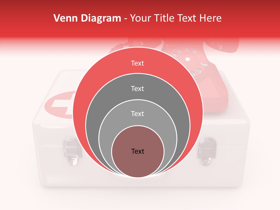 Red Render Isolated PowerPoint Template