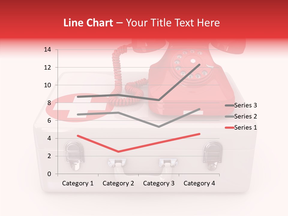 Red Render Isolated PowerPoint Template
